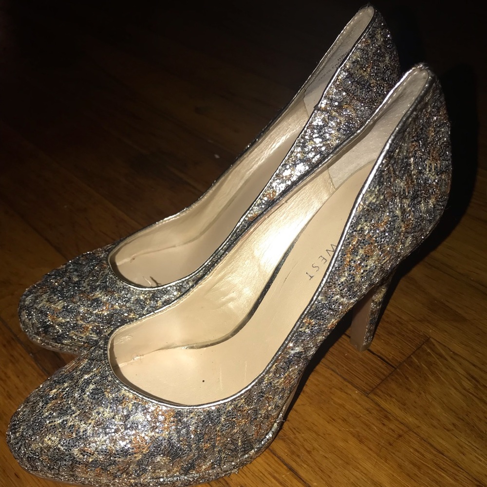 Sequined Nine West Heels